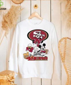 Mickey Mouse characters Disney San Francisco 49ers shirt 2 Mickey Mouse characters Disney San Francisco 49ers shirt