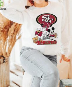 Mickey Mouse characters Disney San Francisco 49ers shirt 3 Mickey Mouse characters Disney San Francisco 49ers shirt