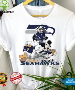 Mickey Mouse characters Disney Seattle Seahawks shirt