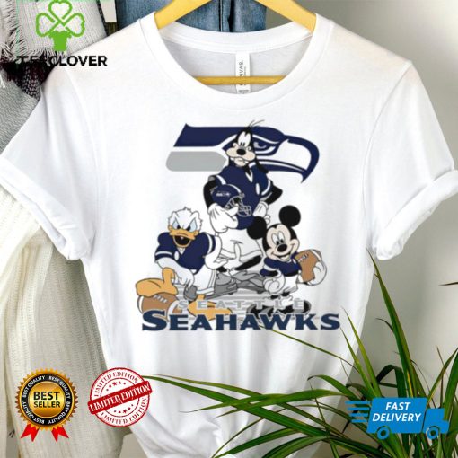 Mickey Mouse characters Disney Seattle Seahawks shirt