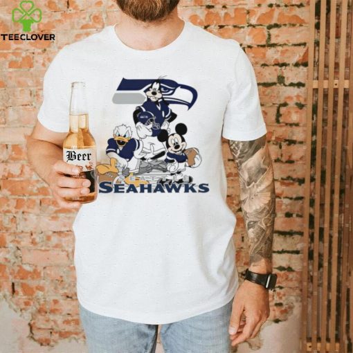 Mickey Mouse characters Disney Seattle Seahawks shirt