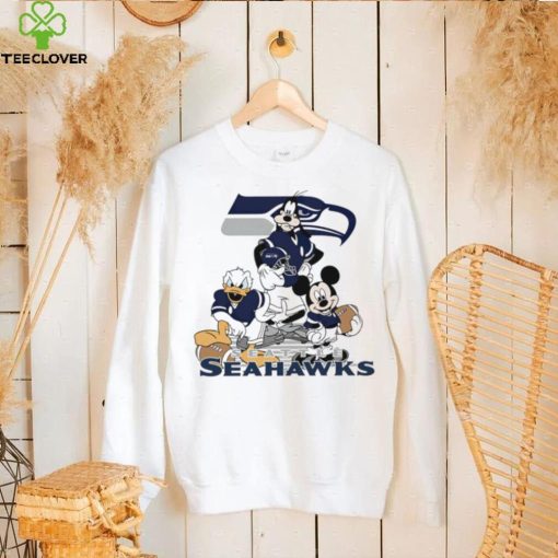 Mickey Mouse characters Disney Seattle Seahawks shirt