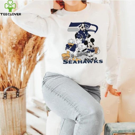 Mickey Mouse characters Disney Seattle Seahawks shirt