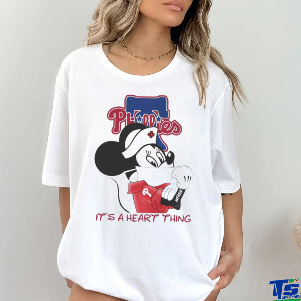 Mickey Mouse face mask it's a heart things Philadelphia Phillies hoodie, sweater, longsleeve, shirt v-neck, t-shirt