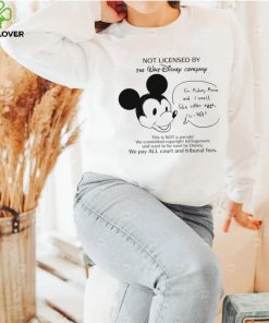 Mickey Mouse not licensed by the Walt Disney Company this is not a parody art shirt
