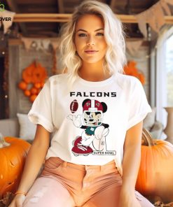 Mickey Mouse player Atlanta Falcons football NFL Super Bowl logo shirt