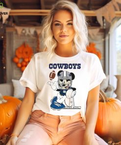 Mickey Mouse player Dallas Cowboys football NFL Super Bowl logo shirt