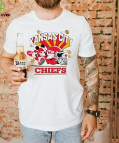 Mickey Mouse player NFL Kansas City Chiefs football helmet logo character funny hoodie, sweater, longsleeve, shirt v-neck, t-shirt