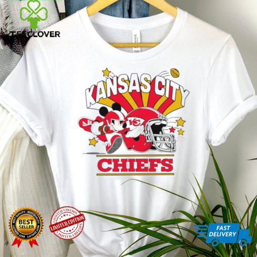 Mickey Mouse player NFL Kansas City Chiefs football helmet logo character funny hoodie, sweater, longsleeve, shirt v-neck, t-shirt