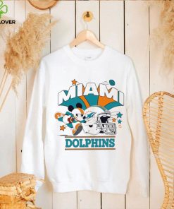 Mickey Mouse player NFL Miami Dolphins football helmet logo character funny hoodie, sweater, longsleeve, shirt v-neck, t-shirt