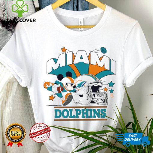 Mickey Mouse player NFL Miami Dolphins football helmet logo character funny hoodie, sweater, longsleeve, shirt v-neck, t-shirt