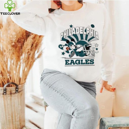 Mickey Mouse player NFL Philadelphia Eagles football helmet logo character funny hoodie, sweater, longsleeve, shirt v-neck, t-shirt