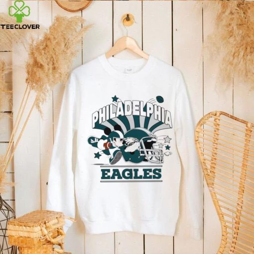 Mickey Mouse player NFL Philadelphia Eagles football helmet logo character funny hoodie, sweater, longsleeve, shirt v-neck, t-shirt