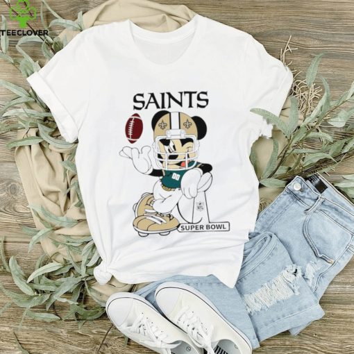 Mickey Mouse player New Orleans Saints football NFL Super Bowl logo hoodie, sweater, longsleeve, shirt v-neck, t-shirt