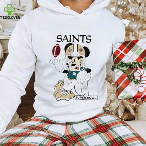 Mickey Mouse player New Orleans Saints football NFL Super Bowl logo hoodie, sweater, longsleeve, shirt v-neck, t-shirt