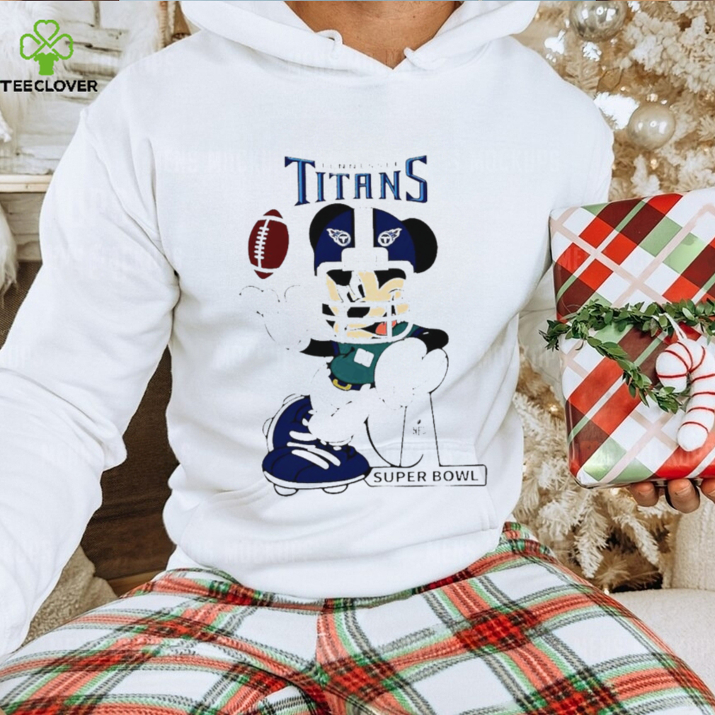 Mickey Mouse player Tennessee Titans football NFL Super Bowl logo shirt Mickey Mouse player Tennessee Titans football NFL Super Bowl logo shirt