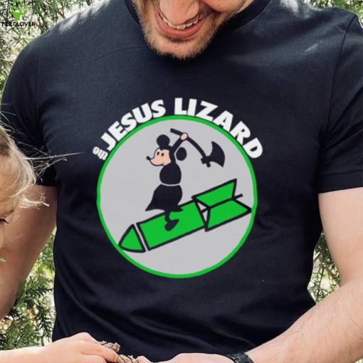 Mickey Mouse riding rocket The Jesus Lizard art shirt