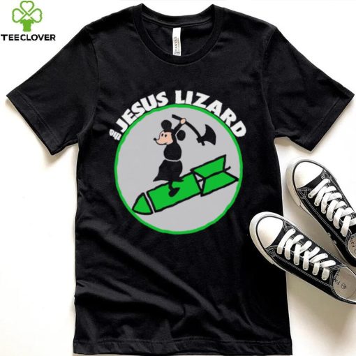 Mickey Mouse riding rocket The Jesus Lizard art shirt