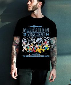 Mickey Mouse running Walt Disney World Marathon 2024 shirt
