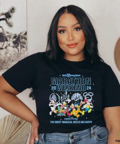 Mickey Mouse running Walt Disney World Marathon 2024 shirt