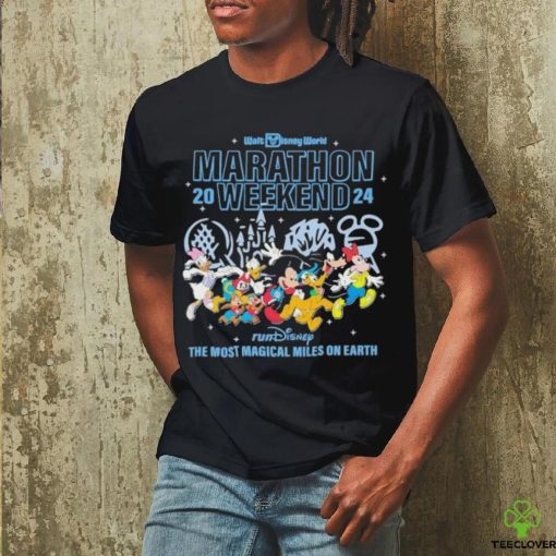 Mickey Mouse running Walt Disney World Marathon 2024 shirt