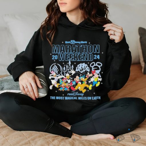 Mickey Mouse running Walt Disney World Marathon 2024 shirt