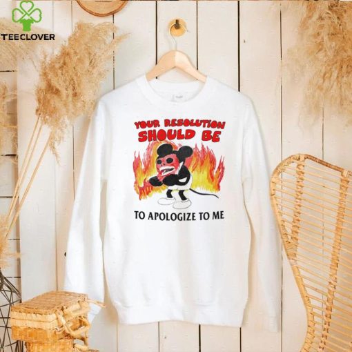 Mickey Mouse your solution should be to apologize to me hoodie, sweater, longsleeve, shirt v-neck, t-shirt