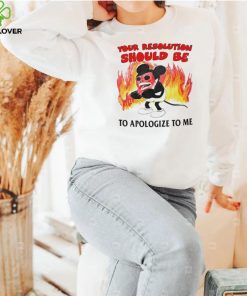 Mickey Mouse your solution should be to apologize to me hoodie, sweater, longsleeve, shirt v-neck, t-shirt