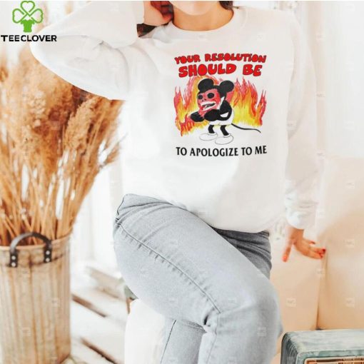 Mickey Mouse your solution should be to apologize to me hoodie, sweater, longsleeve, shirt v-neck, t-shirt