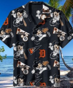 Mickey Play Ball Detroit Tigers Hawaiian Shirt