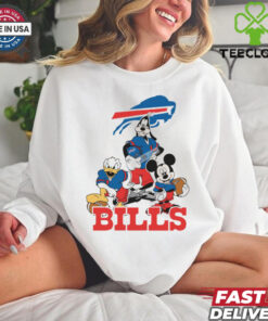 Mickey, Pluto, Donald Buffalo Bills Unisex T Shirt