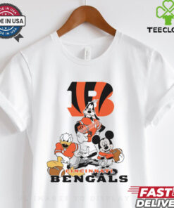 Mickey, Pluto, Donald Cincinnati Bengals Unisex T Shirt