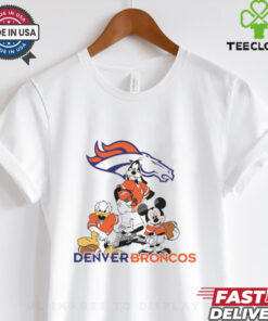 Mickey, Pluto, Donald Denver Broncos Unisex T Shirt