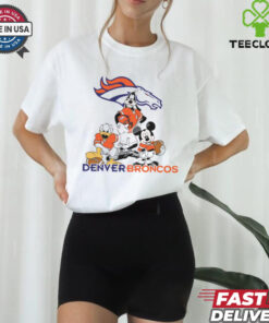 Mickey, Pluto, Donald Denver Broncos Unisex T Shirt