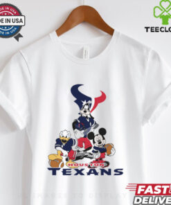 Mickey, Pluto, Donald Houston Texans Unisex T Shirt
