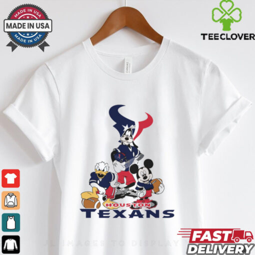 Mickey, Pluto, Donald Houston Texans Unisex T Shirt