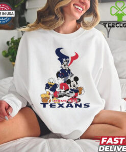 Mickey, Pluto, Donald Houston Texans Unisex T Shirt