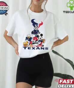 Mickey, Pluto, Donald Houston Texans Unisex T Shirt