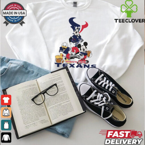 Mickey, Pluto, Donald Houston Texans Unisex T Shirt