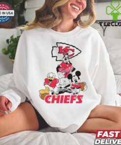 Mickey, Pluto, Donald Kansas City Chiefs Unisex T Shirt