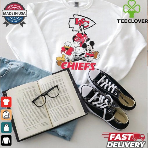 Mickey, Pluto, Donald Kansas City Chiefs Unisex T Shirt
