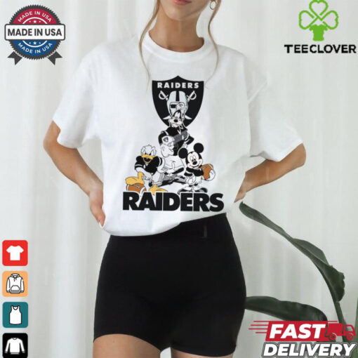 Mickey, Pluto, Donald Las Vegas Raiders Unisex T Shirt