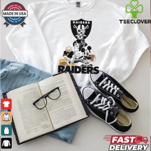 Mickey, Pluto, Donald Las Vegas Raiders Unisex T Shirt
