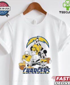 Mickey, Pluto, Donald Los Angeles Chargers Unisex T Shirt