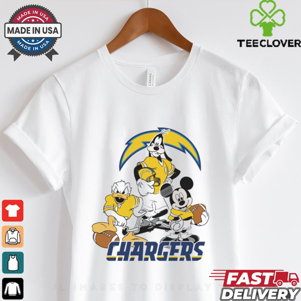 Mickey, Pluto, Donald Los Angeles Chargers Unisex T Shirt Mickey, Pluto, Donald Los Angeles Chargers Unisex T Shirt