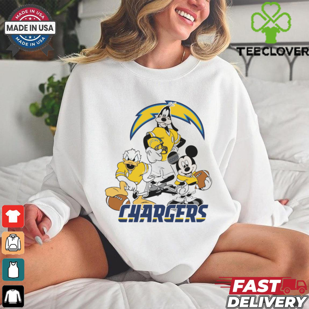 Mickey, Pluto, Donald Los Angeles Chargers Unisex T Shirt Mickey, Pluto, Donald Los Angeles Chargers Unisex T Shirt