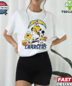 Mickey, Pluto, Donald Los Angeles Chargers Unisex T Shirt