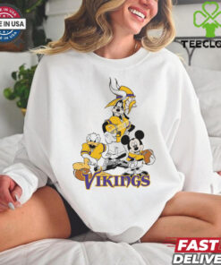 Mickey, Pluto, Donald Minnesota Vikings Unisex T Shirt