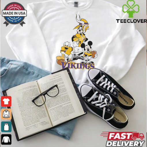 Mickey, Pluto, Donald Minnesota Vikings Unisex T Shirt