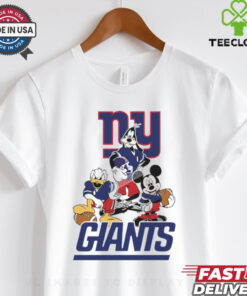 Mickey, Pluto, Donald New York Giants Unisex T Shirt